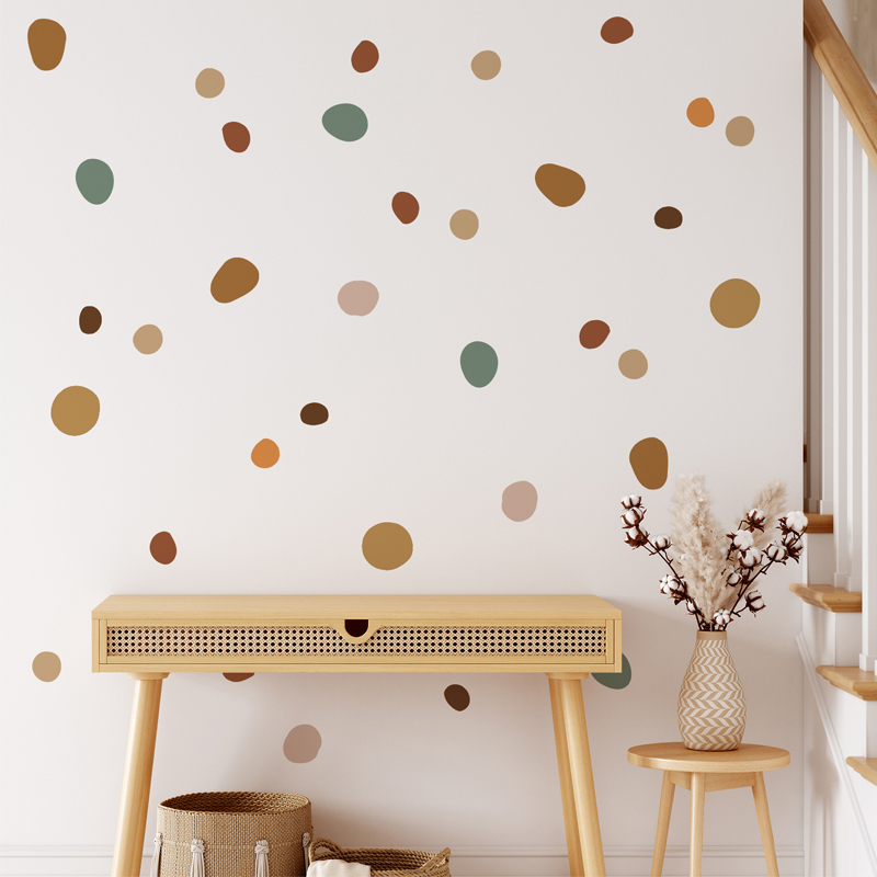 Baby Girl Nursery Quotes - Boho Kinderzimmer Polka Dot Kreative Wandaufkleber
