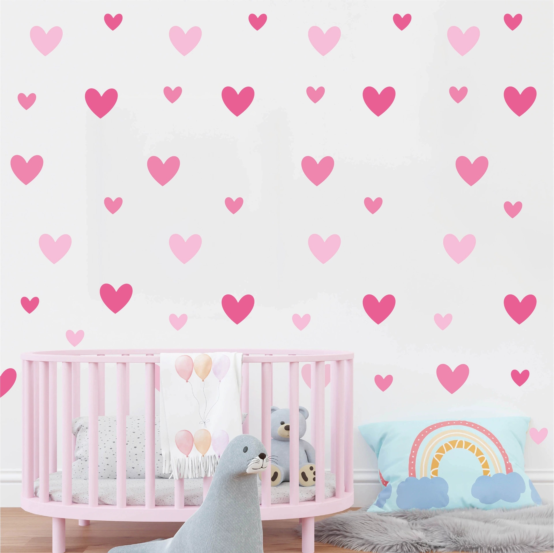 Baby Girl Nursery Quotes - 170 Stück = 10 Blatt rosa